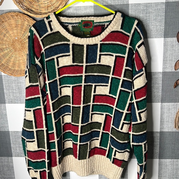 VTG Boston Traders Oversized Sweater - Picture 1 of 5